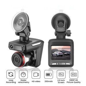 Caméra embarquée double objectif avec GPS intégré, enregistrement en boucle, fixation sur pare-brise, 12 V, sans écran, objectif unique - Product Image 4