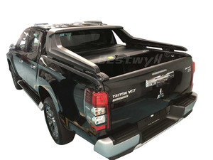Cubierta de Caja de <span class=keywords><strong>Camioneta</strong></span> Enrollable de Aluminio BESTWYLL, Cubierta de Tonneau Manual Retráctil para Mitsubishi Triton <span class=keywords><strong>L200</strong></span> F02 - Product Image 4