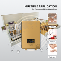 Chauffe-eau électrique instantané 110-127V 3.5KW avec contrôle numérique de la température, mural, pour usage familial, camping-car, hôtel, garage, chauffage rapide