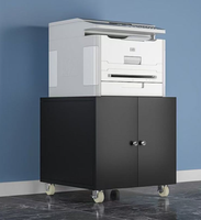 Meubles de bureau en vente directe d'usine, support multifonctionnel en métal pour photocopieur, armoire pour photocopieur, support mobile pour imprimante avec roulettes