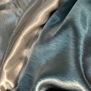Wholesale High Quality Pure Colour Luxury Crepe Silk Shiny Satin Polyester Material Fabric For Women Wedding Dress