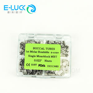 Eluck ortodontico dentale tubo buccale 1 ° molare collabile n-conv singolo <span class=keywords><strong>ROTH</strong></span>/MBT monoblocco buccale set di tubi - Product Image 2