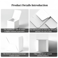 Boîte cadeau et artisanale en carton blanc recyclable personnalisée avec impression quadricolore