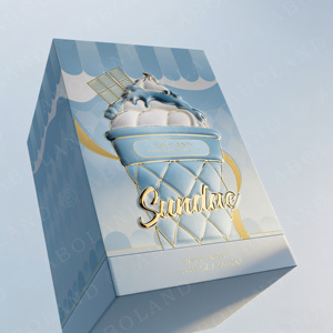 ขวดน้ำหอม ABOLAND Sundae ขนาด 100 มล. โอ เดอ ปาร์ฟูม กล่องของขวัญแข็งแรงพิมพ์ลาย UV บรรจุภัณฑ์เครื่องสำอางระดับไฮเอนด์ - Product Image 5