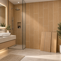 Panneau mural SPC à verrouillage par clic, panneau mural anti-moisissure pour salle de bain, zone de douche et crédence de cuisine