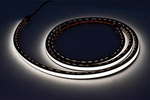 Kits de Tiras de Luces LED Flexibles y Cortables de Color Negro para Paneles de Pared de Listones de Madera, Barra de Luz Cálida Regulable para Dormitorio y Sala de Estar - Product Image 5