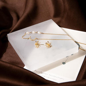 ชุดจอแสดงผลขาตั้งเครื่องประดับอะคริลิกแบบมืออาชีพที่กําหนดเองเหมาะสําหรับร้านขายเครื่องประดับต่างหูสร้อยคอตกแต่งจอแสดงผล - Product Image 4