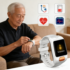Montre Intelligente de Sécurité 4G L20 Personnalisable OEM/ODM : GPS + Surveillance de la Santé, Marque Privée Prise en Charge pour le Marché des Soins aux Personnes Âgées - Product Image 1