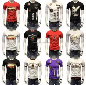 2024 ins selling custom polyester cotton blended T shirt men's printed men's T shirt high-quality graphic T shirt wholesale