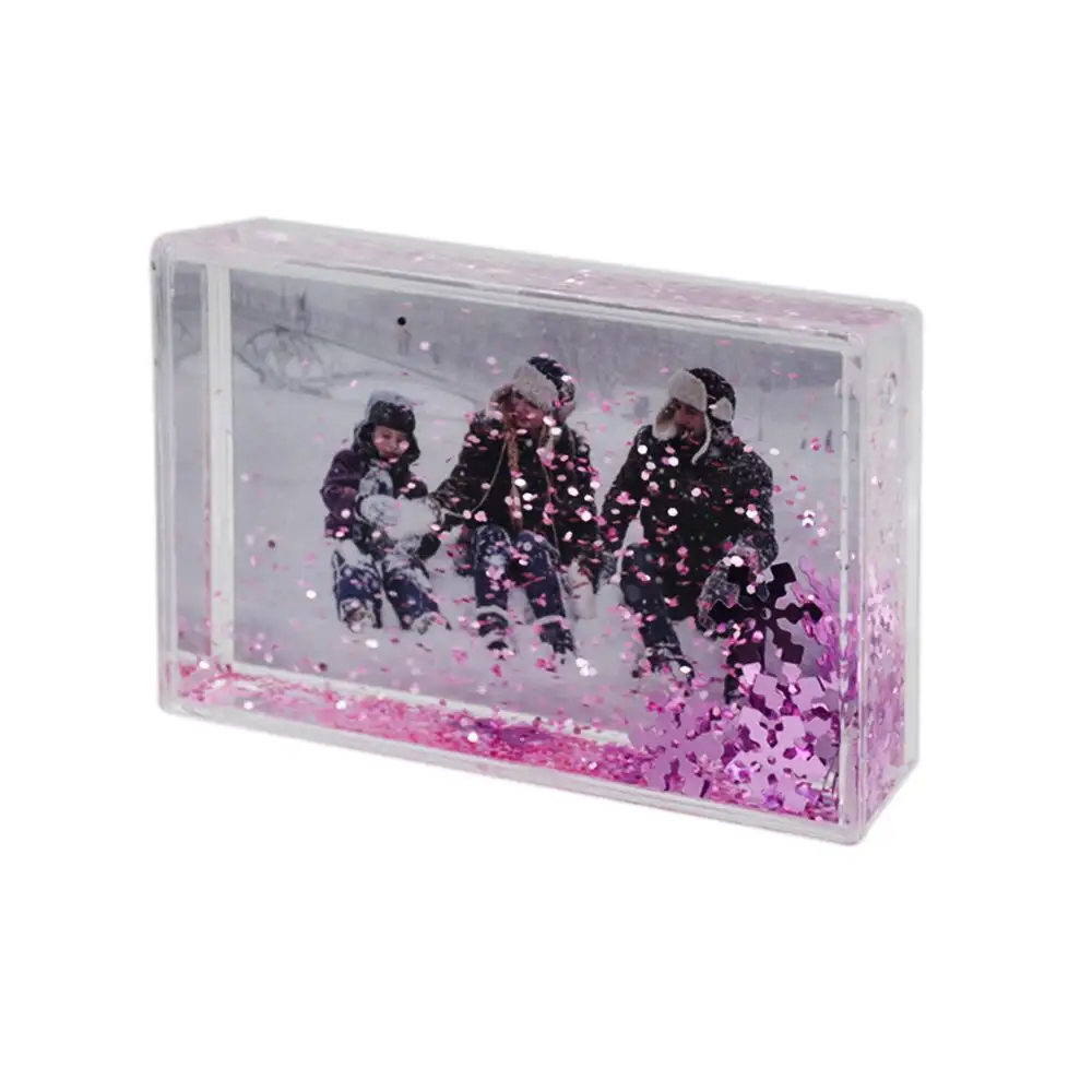 Acrylic Mini Instant Film Glitter Case Photo Frame
