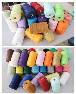 Venta Al Por Mayor 1mm 2 mm 4mm 5mm 6mm Hilo Trenzado De Algodon Para Hacer Tejer Macrame Hilos corde 3mm - Product Image 4