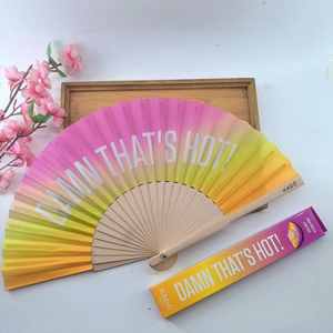 EVENTOS Recuerdos de Boda Regalos para Invitados Abanicos de Papel de Bambú Personalizados para Boda con Logotipo - Product Image 2