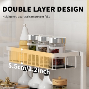 Organisateur d'armoire coulissant à 2 niveaux Étagère <span class=keywords><strong>coulissante</strong></span> Salle de bain <span class=keywords><strong>Cuisine</strong></span> Étagère sous évier - Product Image 3