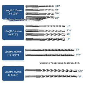 17 피스 SDS PLUS 라운드 생크 전기 해머 드릴 끌 세트 맞춤형 스틸 크로스 보더 시리즈 OEM 지원 - Product Image 2