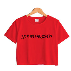 <span class=keywords><strong>Donna</strong></span> Pianura Bianco <span class=keywords><strong>100</strong></span> Del <span class=keywords><strong>Cotone</strong></span> Crop Top di Fitness Vestiti di Sport Delle Signore Lavorato A Maglia Crop Top T Shirt per la Stampa Logo Personalizzato - Product Image 2