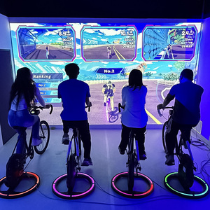 Bicicleta Estática Interactiva con Pantalla Inteligente y <span class=keywords><strong>Avatar</strong></span> en Tiempo Real, Bicicleta de Spinning para Interiores con Juegos - Product Image 5
