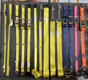 Tali Pengikat Ratchet Berkualitas Tinggi Grosir 2" * 27' 10000lbs Heavy Duty dengan Pengait Datar untuk Pengikatan Kargo Truk - Product Image 4