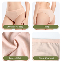 LYNMISS Culottes menstruelles pour femmes en gros, bikini, sans PFAS, tissu en bambou, 4 couches, culotte menstruelle, culotte de règles
