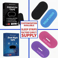 Bande adhésive buccale personnalisée OEM, 30 pièces, 1 mois, hypoallergénique, sans latex, certifiée ISO et CE, anti-ronflement, meilleur sommeil