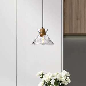 Candelabro LED de cristal de onda de agua nórdico OEM, candelabro de barra de una sola cabeza para cabecera de dormitorio Simple - Product Image 6