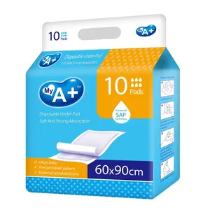 Hoge Kwaliteit Ziekenhuis Absorberende Pads 60*90Cm Incontinentie Bed Pads Wegwerp Verpleging Onder Pads