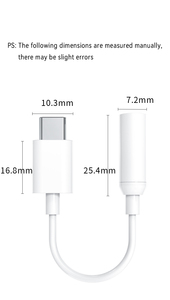 Adaptateur <span class=keywords><strong>USB</strong></span> <span class=keywords><strong>C</strong></span> vers <span class=keywords><strong>USB</strong></span> Type-<span class=keywords><strong>C</strong></span> 3.5 <span class=keywords><strong>C</strong></span>âble audio pour téléphones mobiles Android Se connecte aux prises secteur et écoute la musique et les appels - Product Image 3