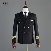 Uniforme double boutonnage veste pantalon sécurité propriété travail vêtements hôtesse de l'air vêtements pilote uniforme