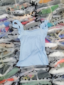 Novedades 2025, Venta al por Mayor de Verano, Camisetas Cortas de Color Sólido, Simples y Lisas para Mujer - Product Image 3