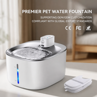 Fontaine à eau automatique portable pour animaux de compagnie, intelligente, en ABS, écologique, étanche, fonctionnant sur batterie/charge, pour chiens, sur pied