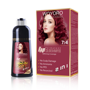 WOYORO Cover Gray Black Hair Shampoo Magic 5 Minutes Natural Black Hair <strong>Dye</strong> 18 <strong>Years</strong> Black Hair Shampoo Manufacture - Product Image 1
