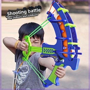 Lanceur de balles collantes électronique en mousse EVA pour enfants, type arc à poulies, jouet éducatif de tir - Product Image 1