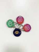 Maßgefertigter Epoxy-Tag 13,56 MHz NFC Schlüsselanhänger Wasserdichter PET PVC RFID Schlüssel-Tag für Zahlungen Epoxy-Harz-Karte