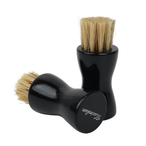 Shoe Polish <b>Brush</b> For <b>Smooth</b> Leather Shoes Horse Hair 7.1*3cm Black 2 Pieces Cleaning And Dust Removal - Product Image 2