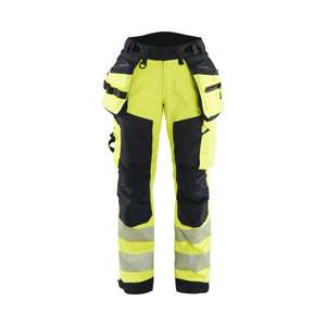 BLAKLADER - 711825133399C36 Women's Hi-Vis Softshell <b>trousers</b> Yellow/<b>Black</b> - EAN 7330509877791 HI-VIS <b>WORKWEAR</b> - Product Image 1