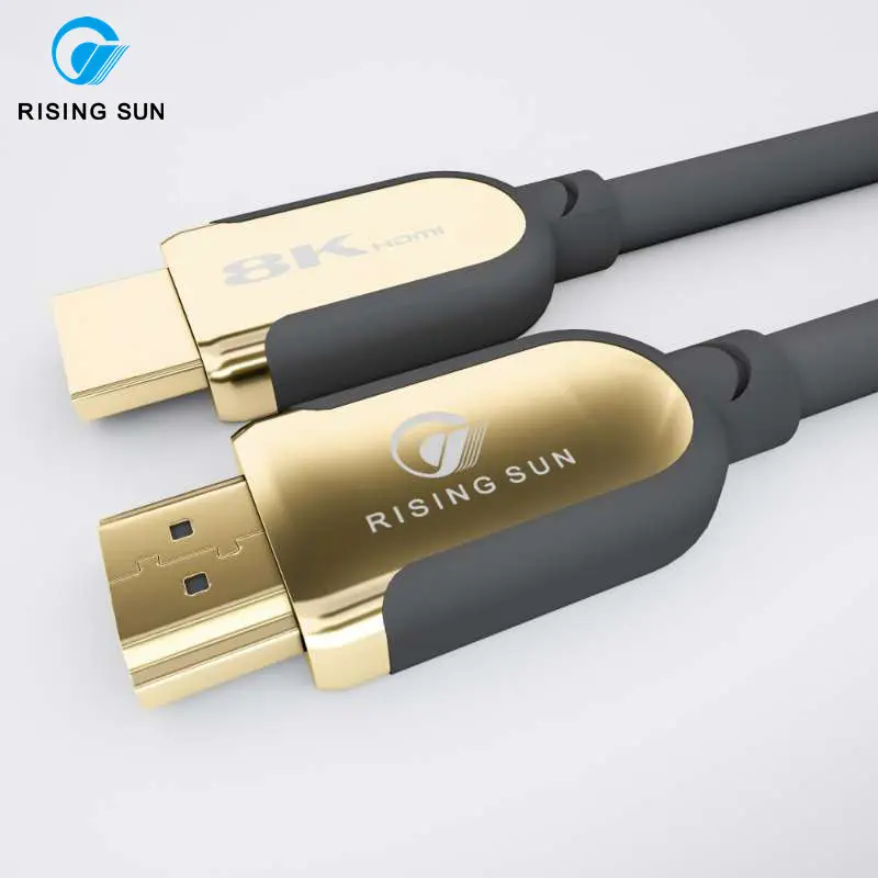 OEM Support HDMI cabo 3D 8K zinc alloy case data cord HDMI to HDMI cable 2.1v