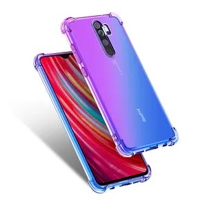 Voor Xiaomi Redmi Note 8 Pro Beschermhoes Gradiënt Slanke Bescherm Soft Tpu Rubber Silicone Shockproof Mobiele Telefoon Case