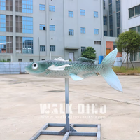 Animatronisches Fliegender-Fisch-Modell mit Sprung- und Gleitbewegung für Aquarien, Abenteuerparks, Einkaufszentren, Flughäfen - Innen-/Außenbereich-Nutzung