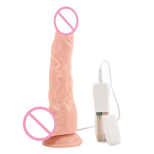 Di alta qualità realistico PVC Dildo vibratore per le donne di masturbazione manuale morbido artificiale maschio Dildo con vibrazione giocattoli sessuali - Product Image 3