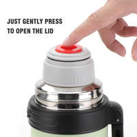 1200ml Grande Capacité En Acier Inoxydable Fiole À Vide Thermos Direct Potable Voyage Bouteille D'eau Pot pour Adultes pour Camping Randonnée