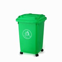 Petit bac à poussière en plastique 50l Wheelie de haute qualité au meilleur prix