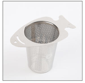 हॉट सेलिंग कस्टमाइज्ड लोगो स्टेनलेस स्टील चाय इनफ्यूज़र ने घरेलू रसोई के उपयोग के लिए ढीली पत्ती चाय के लिए डबल हैंडल ठीक जाल सेट किया - Product Image 6