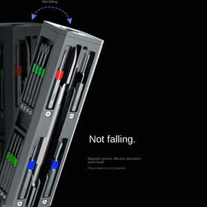 Juego de destornilladores de precisión 30 en 1 Juego de destornilladores portátiles con 28 piezas Destornillador hexagonal Torx de brocas magnéticas para IPhone, computadora portátil, PC - Product Image 5