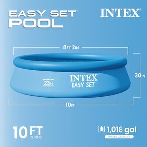 <span class=keywords><strong>Piscine</strong></span> gonflable <span class=keywords><strong>Intex</strong></span> 28120EH 10 pieds x 30 pouces - Matériau résistant aux perforations - Gonflage rapide - Capacité de 1018 gallons - 23 pouces de profondeur d'eau - Product Image 2