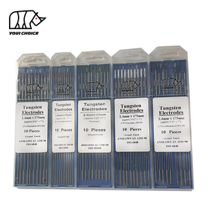 Varillas <span class=keywords><strong>de</strong></span> Soldadura TIG <span class=keywords><strong>de</strong></span> Carburo <span class=keywords><strong>de</strong></span> Tungsteno con Zirconio Blanco y Lantano Toriado Rojo INWELT - Product Image 1