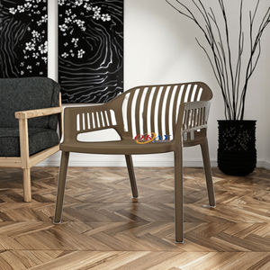 Moderne Groothandel Woonkamer Stapelbare Verticale Buitentuin Plastic Eetkamer Armleuning Stoel Schimmel - Product Image 6