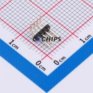 IPCP127M04PB08R Pin Header Bent Lead Through Hole,P=1.27mm Connector 1x4P 1.27mm Pin Header Right Angle Insert - Product Image 1