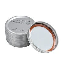 Pot à bougie en métal vintage noir mat avec couvercle à vis, type Mason, à ouverture standard, non rechargeable, qualité alimentaire