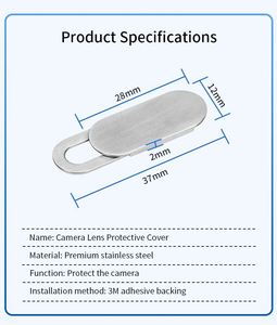 New Arrival Magnetic ABS Material Promotional Mobile Phone & <b>Computer</b> Webcam Slider Privacy Protector Cover Webcam Cover - Product Image 4