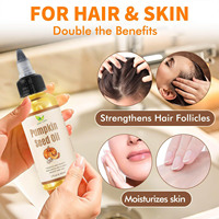 Minyak biji labu untuk pertumbuhan rambut 100% minyak penumbuh rambut alami murni pelembap kulit kepala kuat akar rambut tebal 60ml