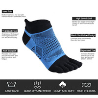 Chaussettes de course respirantes à cinq orteils en coton Chaussettes à 5 orteils